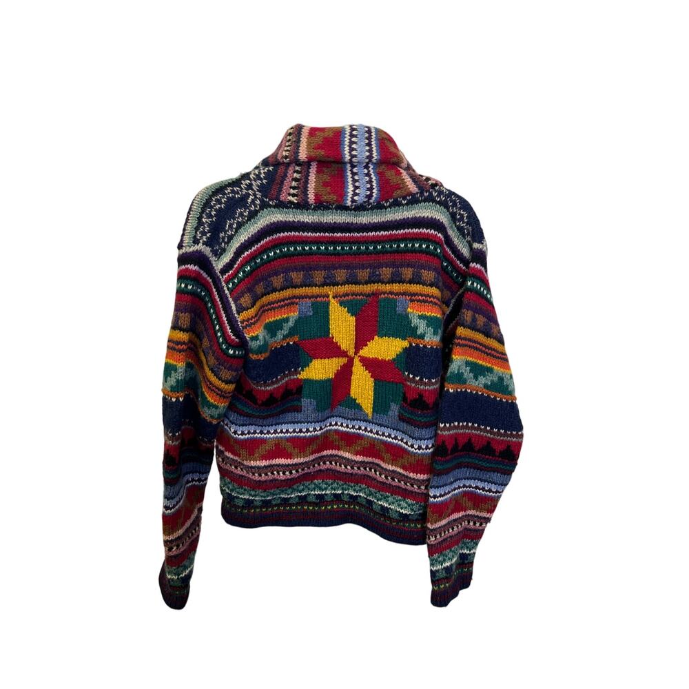 Casual Corner Multicolor Striped Open Cardigan Sweater - Picture 3 of 4